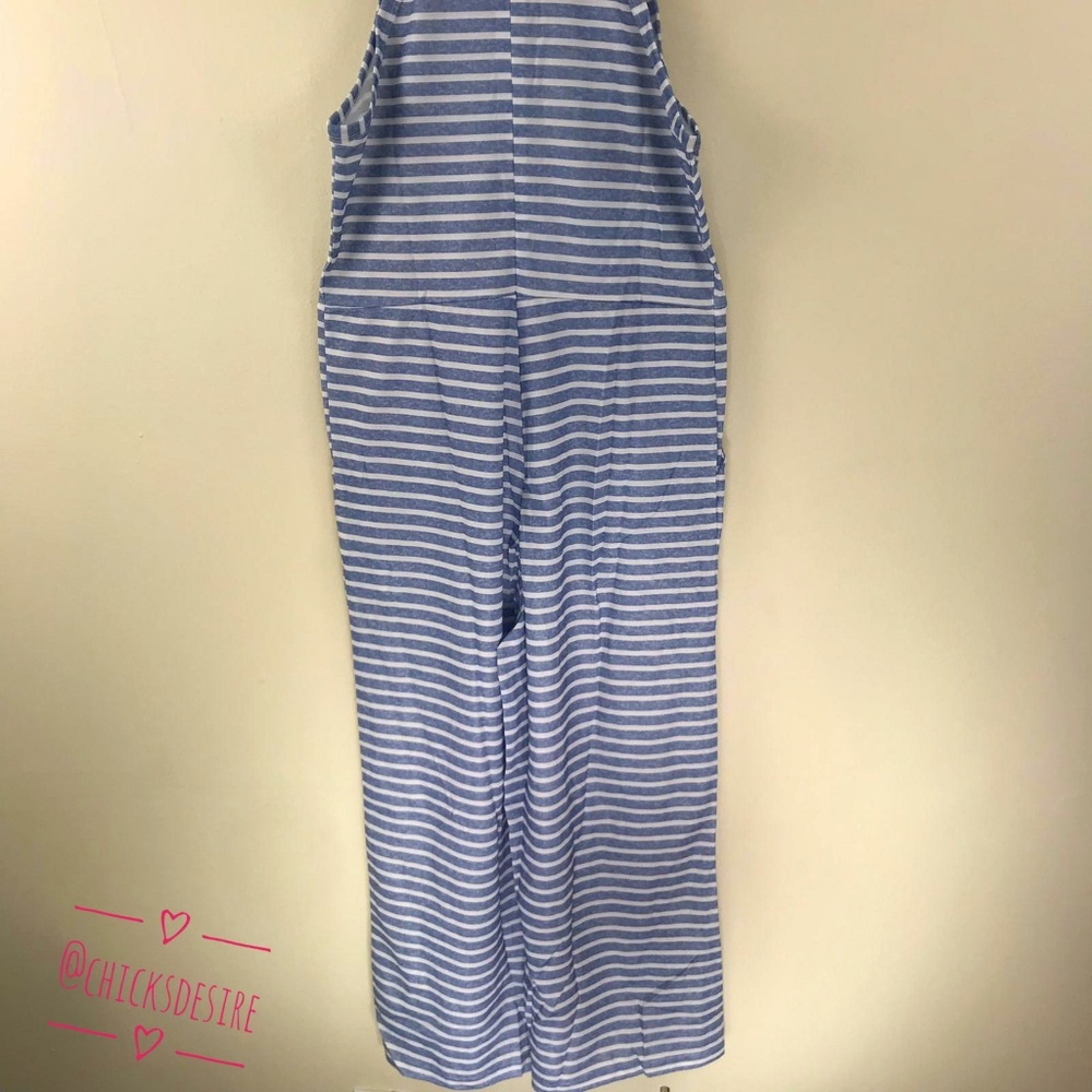 Tulum's Garden - Soho Sleeveless Striped Jumpsuit - Picture 6 of 7